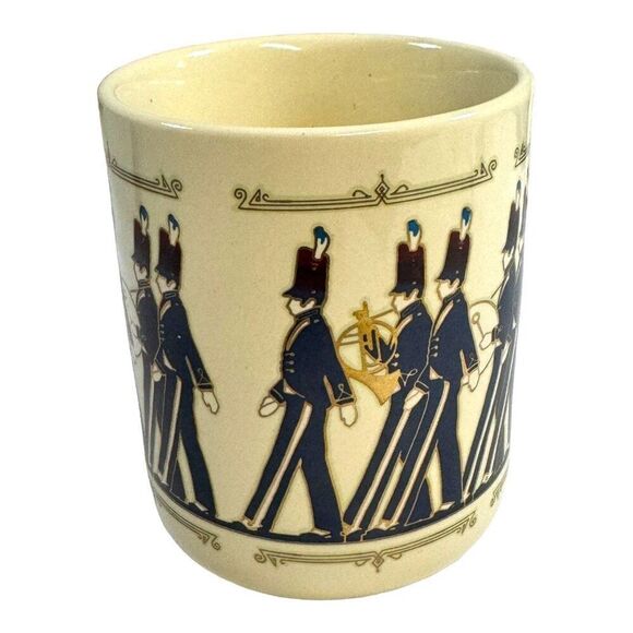 Vintage Hallmark Marching Band Mug 1980s Ceramic Cup 4" Tall Gift Music Mug - Picture 2 of 6